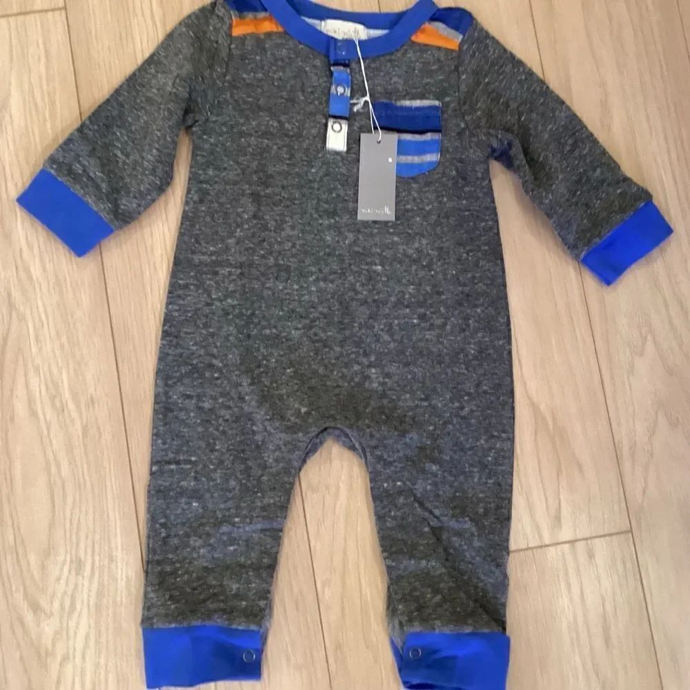 NWT Miki Miette Brand Boys 1 Pc Romper Size 6 mos.